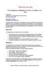 Histoire des arts - Education musicale / Collège Des Quatre Terres