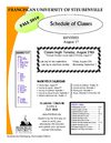 Fall 2010 Schedule of Classes