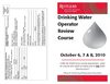 Drinking Water Operator Review Course Fall 2010