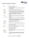 Business Analysis Glossary