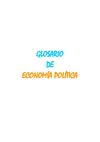 Glosario de Economía Política