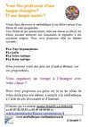 Parcours découverte - Langue étrangère / Langue morte