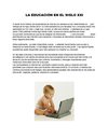 LA EDUCACIÓN DEL SIGLO XXI