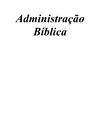 Curso - Administração Bíblica