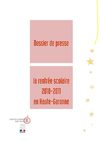Dossier de presse de la rentrée scolaire 2010 en Haute-Garonne