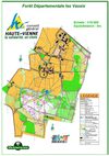 Cartes de la forêt des Vaseix, parcours d'orientation