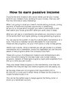 How to earn passive income