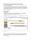 Google Calendar Overview for Group Collaboration