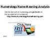 Numerology Name Meaning Analysis