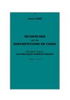 Doré Henri : Vol. 2 des Recherches sur les superstitions en Chine