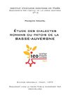 François MALVAL - Étude des dialectes romans ou patois de la Basse-Auvergne