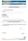 Mini-bad autorisation parentale