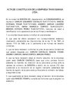 ACTA DE CONSTITUCION.