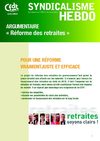  Argumentaire "Réforme des retraites" 