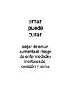 amar puede curar
