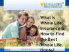 What is Whole Life Insurance & How to Find the Best Whole Life Quot