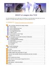 Droit et usages des TICE