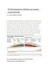 El Calentamiento Global, sus causas, consucuencias