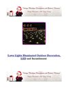 Vintage Christmas Decorations - Lawn Lights Illuminated Outdoor Decoration, LED 