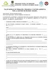 Taller modulo de formación, pedagogía y cultura ambiental para la gestión de residuos sólidos 