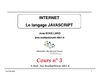 Cours de JavaScript N°3 de José Rouillard