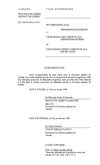 Comparution (Procureur général du Canada) dans Bertrand c. Bégin, le 10 mai 1996, Cour supérieure du Québec...