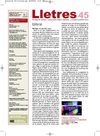 Revista Lletres 45 (Editorial, sumari i breus)