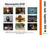 Catalogue nouveautés DVD Juillet Août Septembre