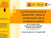 La Educación para el Desarrollo: hacia la construcción de la ciudadanía global