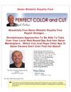 Salon Website Royalty Free