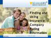 Finding and Using Insurance Company Rating Information