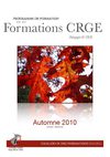 Formations CGE-PdL - automne 2010