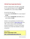 DIN Rail Power Supply Specifications