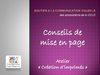 Conseils de mise en page