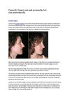 Cosmetic Surgery Not Only Personally, But Also Professionally