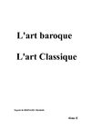 l'art baroque et l'art classique