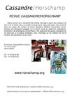Derniers numéros revue Cassandre/Horschamp