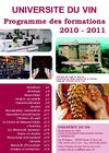 Programme des formations 2010-2011