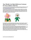 Top 3 Really Cute Baby Halloween Costumes For Your Children This Year 