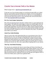 3 Surefire Tips to Generate Traffic to Your Website