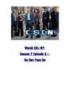 Watch CSI NY S07E06 – Do Not Pass Go