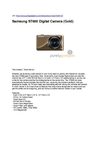 Samsung ST600 Digital Camera Gold