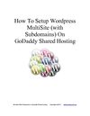 Setting Up WordPress Multisite On GoDaddy