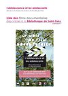 Films documentaires disponibles à la Bibliothèque de Saint-Fons - l'Adolescence et les adolescents