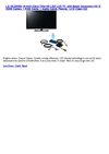 LG 19LE5300 19 inch Class 720p HD LED LCD TV, with Basic Accessory Kit (2 HDMI Cables, 1 RGB Cable, 1 Audio Cable,...