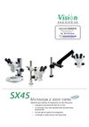 Vision - SX45 - Microscope à zoom stéréo (inspection, retouche) grossissement de X4 à X200