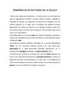 DESARROLLO DE ACTIVIDAD DE LA CELULA