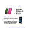 Buy latest mobile phones in India