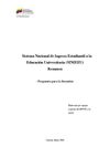 Sistema Nacional de Ingreso Estudiantil a la Educación Universitaria (SINIEEU)