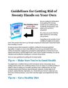 Guidelines for Getting Rid of Sweaty Hands on Your Own